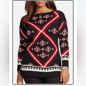 Lauren Ralph Lauren Women’s Longline Boat Neck Jumper Sweater Size 3X.